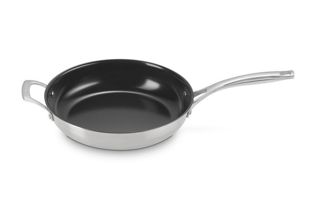 Essential 3-ply Stainless Steel 28cm Frying Pan Non-Stick with Helper Handle image number 3